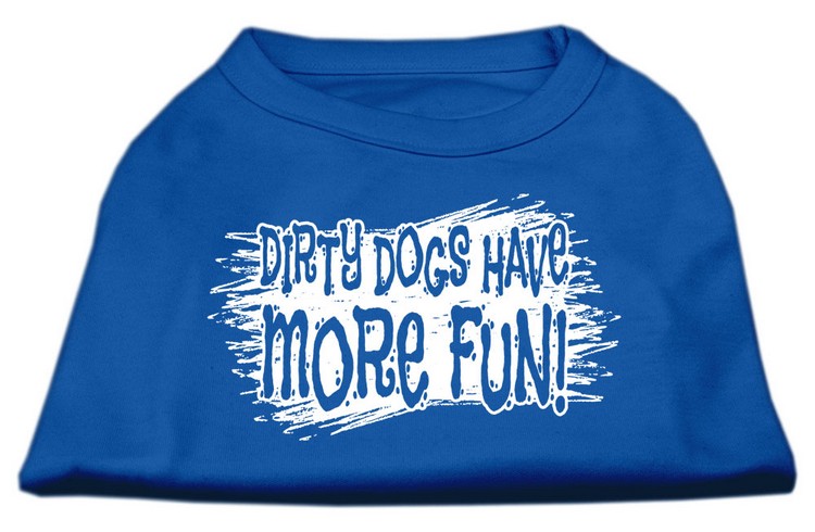 Dirty Dogs Screen Print Shirt Blue XS